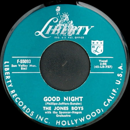The Jones Boys - Good Night / Out Of My Dreams side A