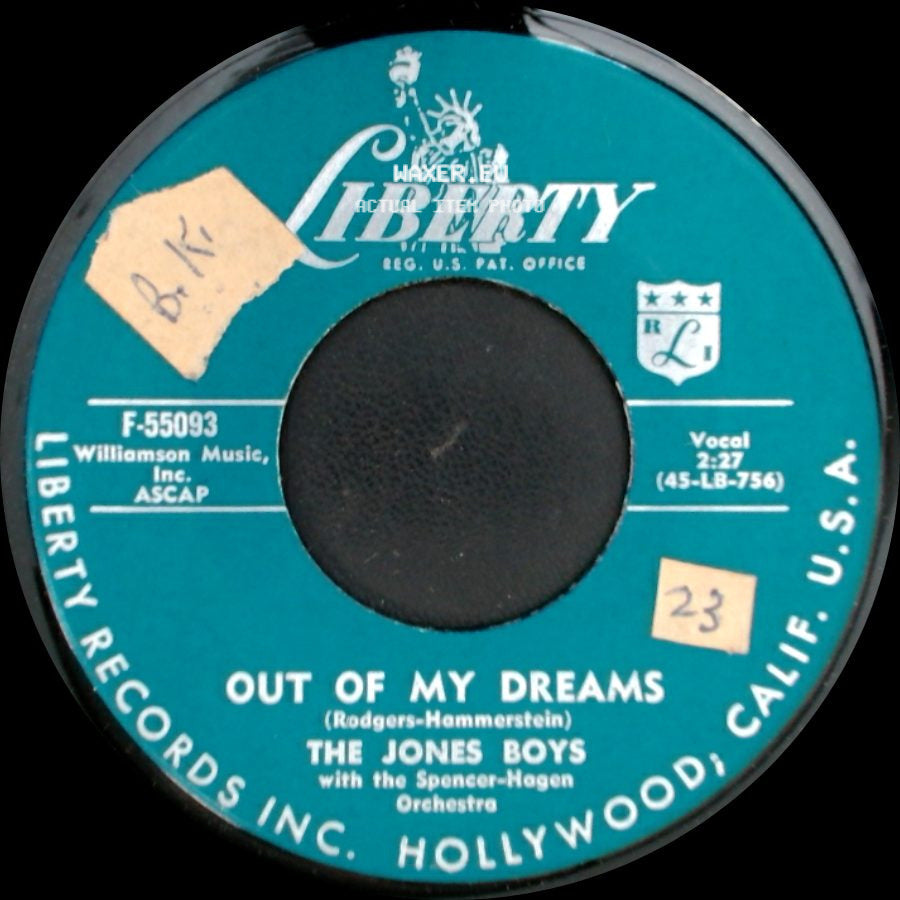 The Jones Boys - Good Night / Out Of My Dreams side B