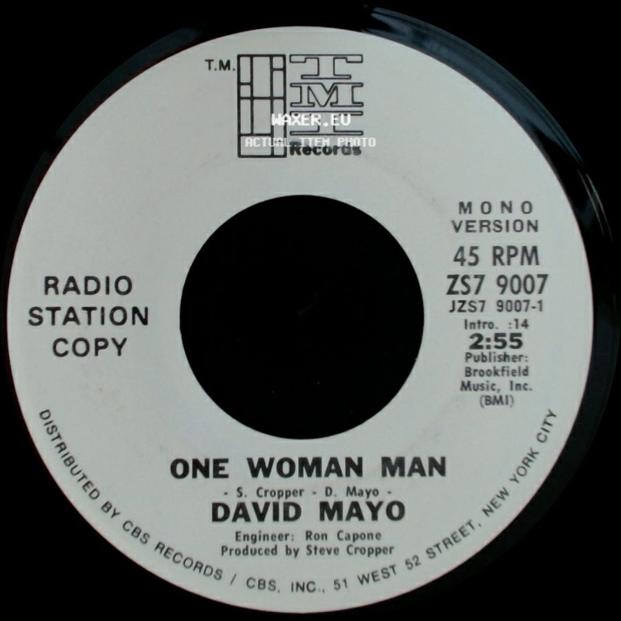 David Mayo - One Woman Man / One Woman Man side A