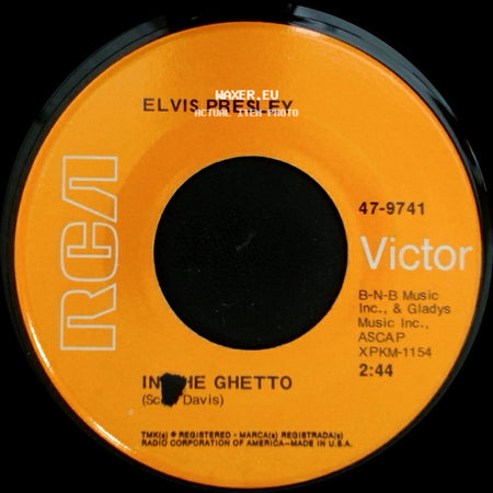 Elvis Presley - Any Day Now / In The Ghetto side B