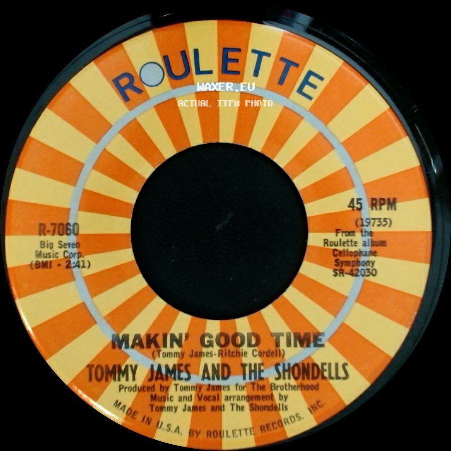 Tommy James And The Shondells - Makin' Good Time / Ball Of Fire side A