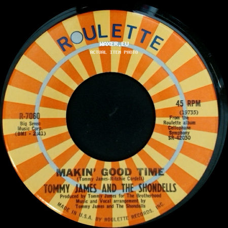 Tommy James And The Shondells - Makin' Good Time / Ball Of Fire side A