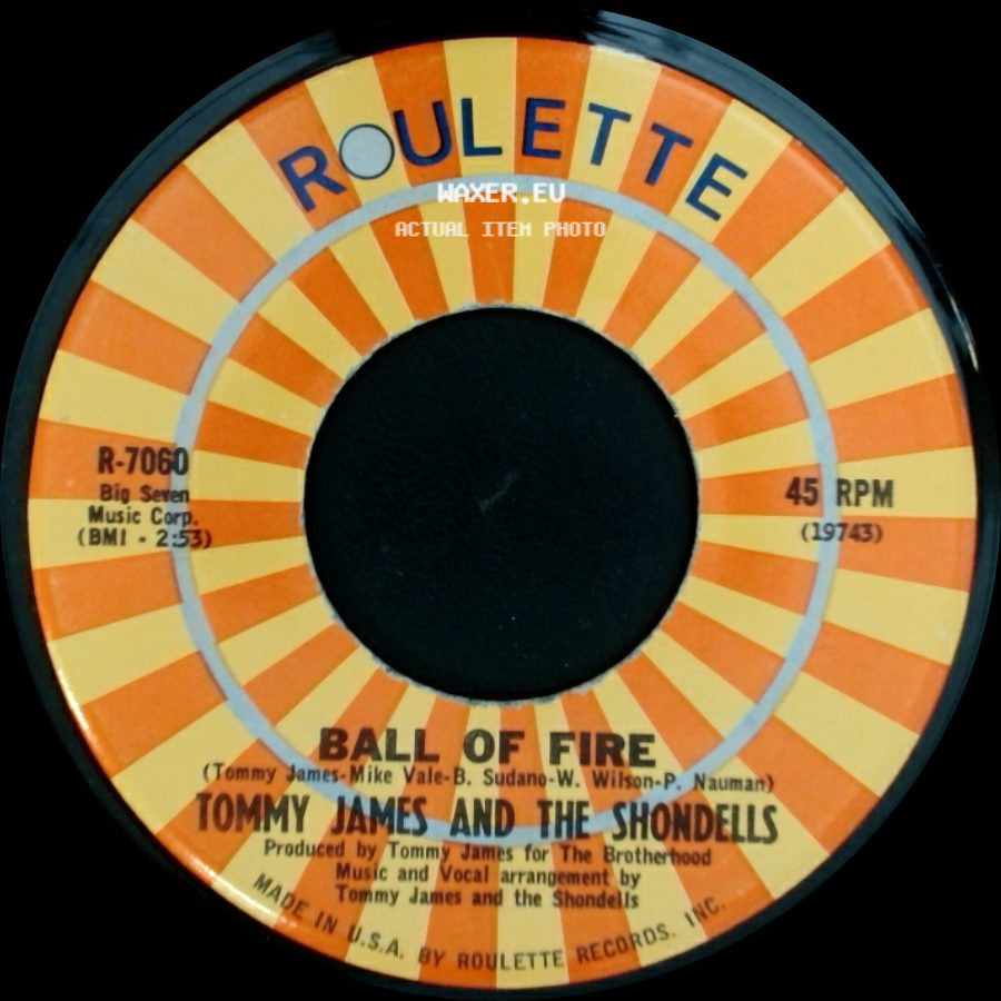 Tommy James And The Shondells - Makin' Good Time / Ball Of Fire side B