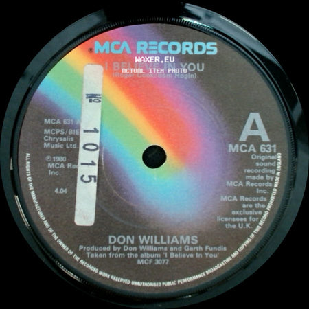 Don Williams - I Believe In You / Simple Song side A