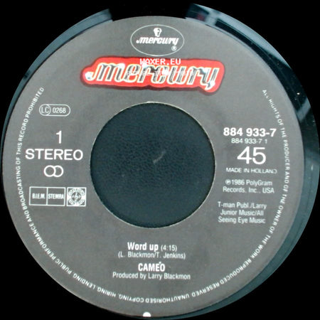 Cameo - Urban Warrior / Word Up side B