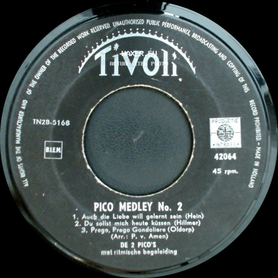 De 2 Pico's - Pico Medley No. 2 / Pico Medley No. 2 side A