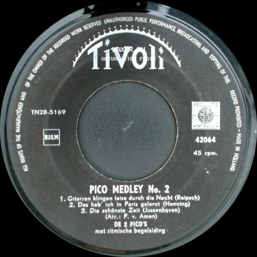 De 2 Pico's - Pico Medley No. 2 / Pico Medley No. 2 side B