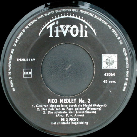 De 2 Pico's - Pico Medley No. 2 / Pico Medley No. 2 side B