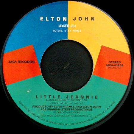 Elton John - Conquer The Sun / Little Jeannie side B