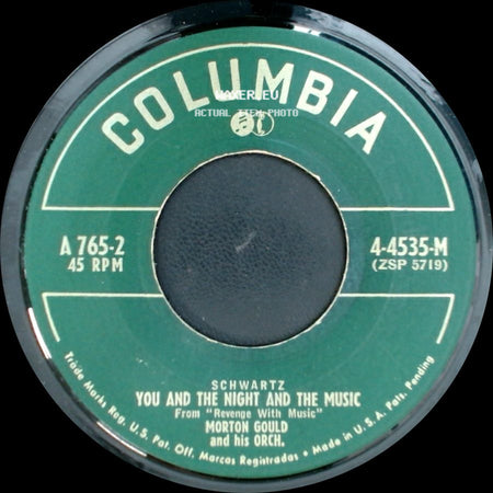 Morton Gould And His Orch. - You And The Night And The Music / Goodnight Sweetheart side A