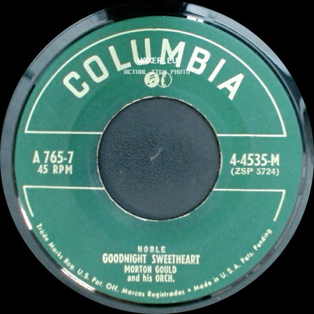 Morton Gould And His Orch. - You And The Night And The Music / Goodnight Sweetheart side B