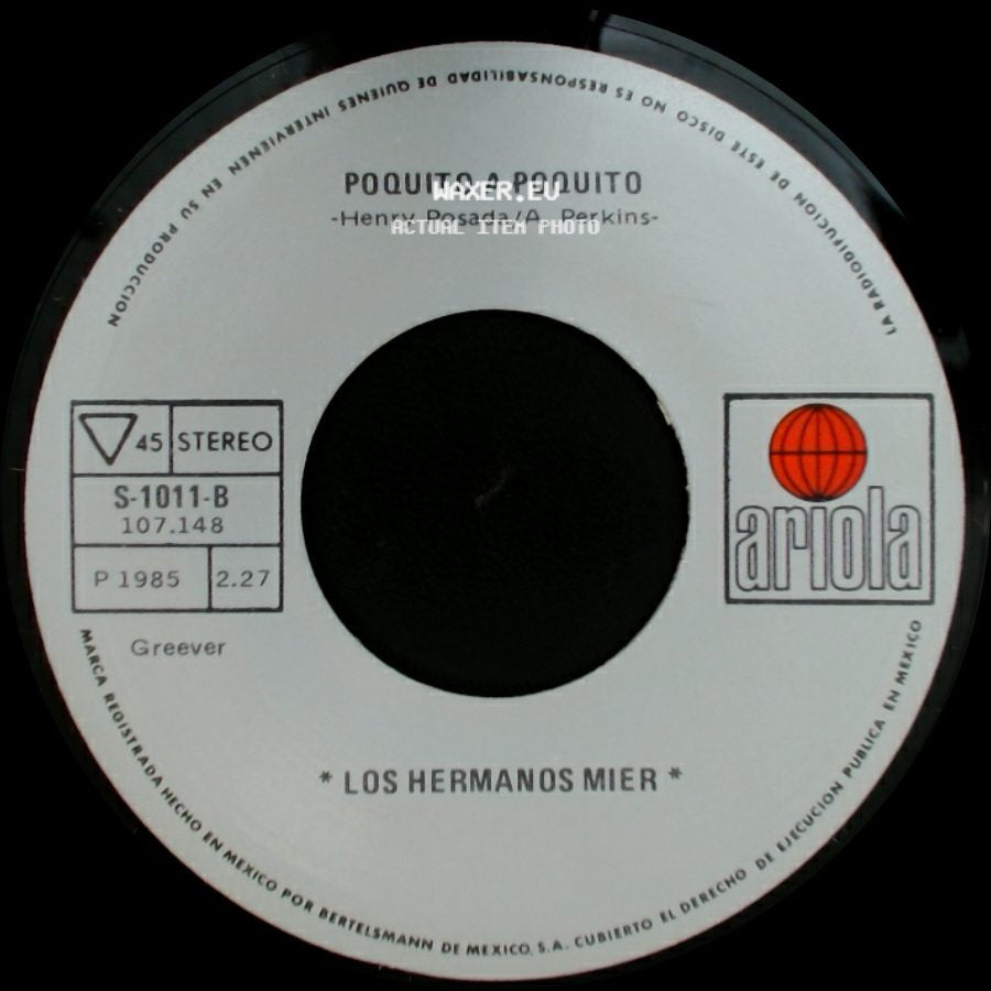 Los Hermanos Mier - Poquito A Poquito / Una Mentira Mas side A