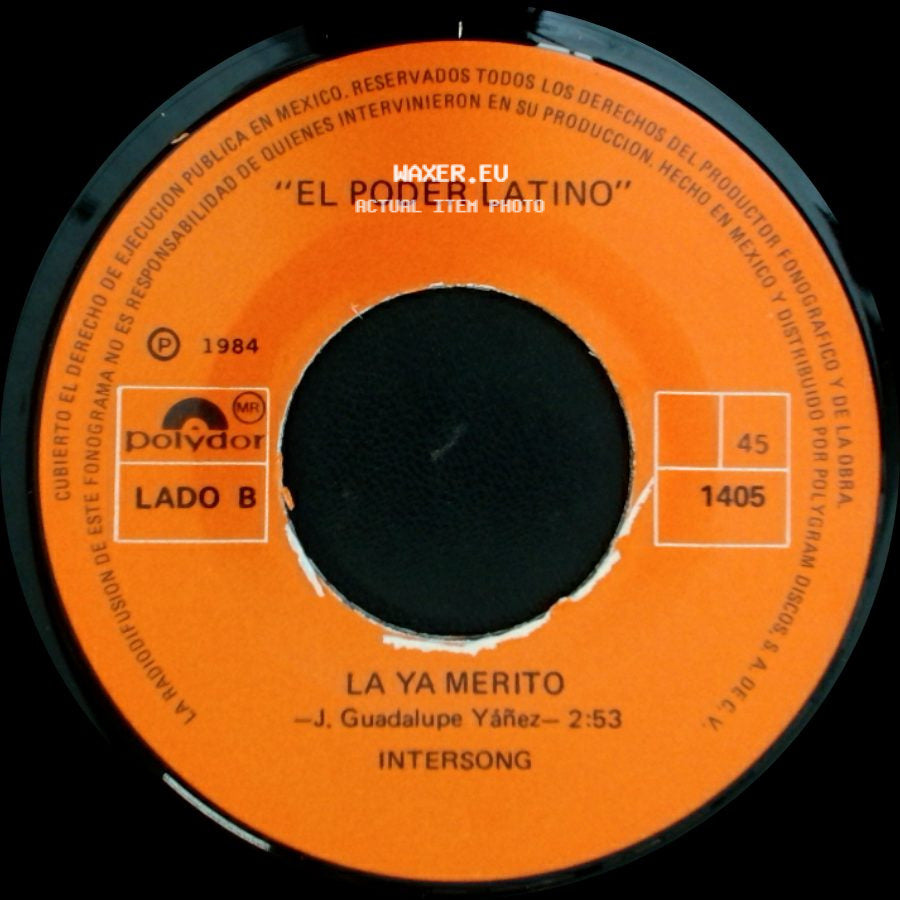 Unknown Artist - Tienes Que Volver / La Ya Merito side B