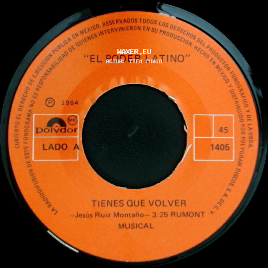 Unknown Artist - Tienes Que Volver / La Ya Merito side A