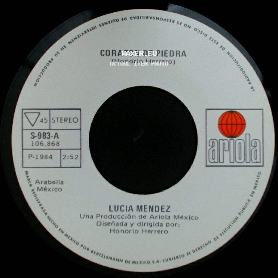 Lucia Mendez - La Luna De Cancun / Corazon De Piedra side B