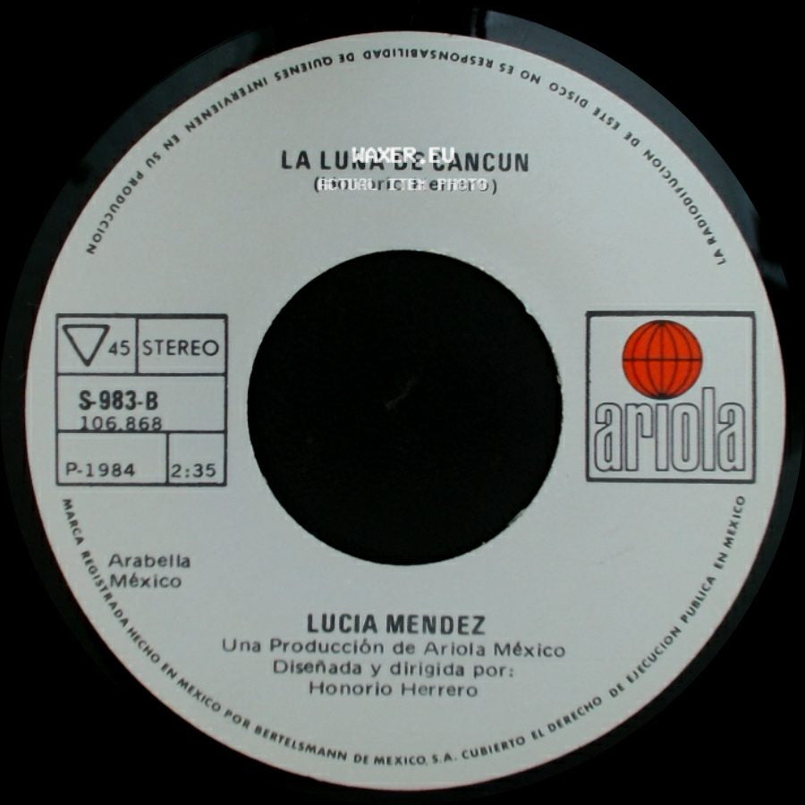 Lucia Mendez - La Luna De Cancun / Corazon De Piedra side A