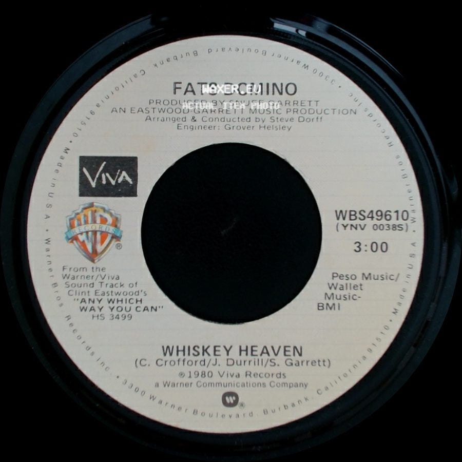 The Texas Opera Company / Fats Domino - Beers To You / Whiskey Heaven side B