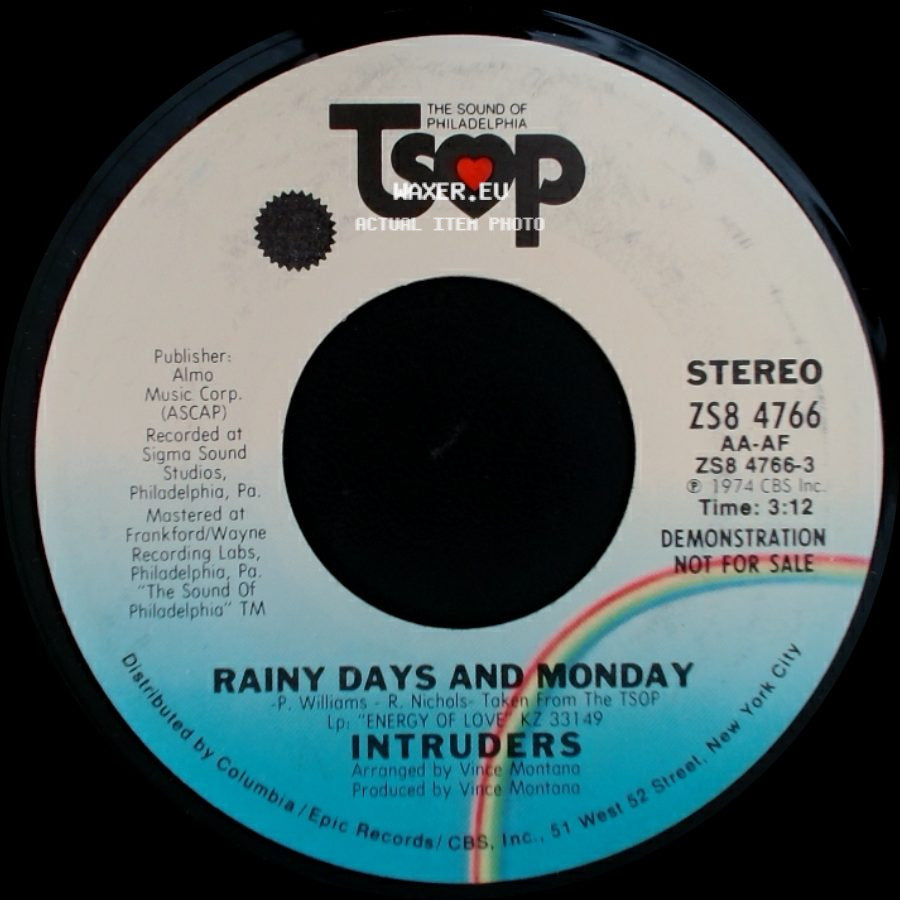 Intruders - Rainy Days And Monday / Rainy Days And Monday side B