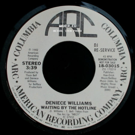 Deniece Williams - Waiting By The Hotline / Waiting By The Hotline side B