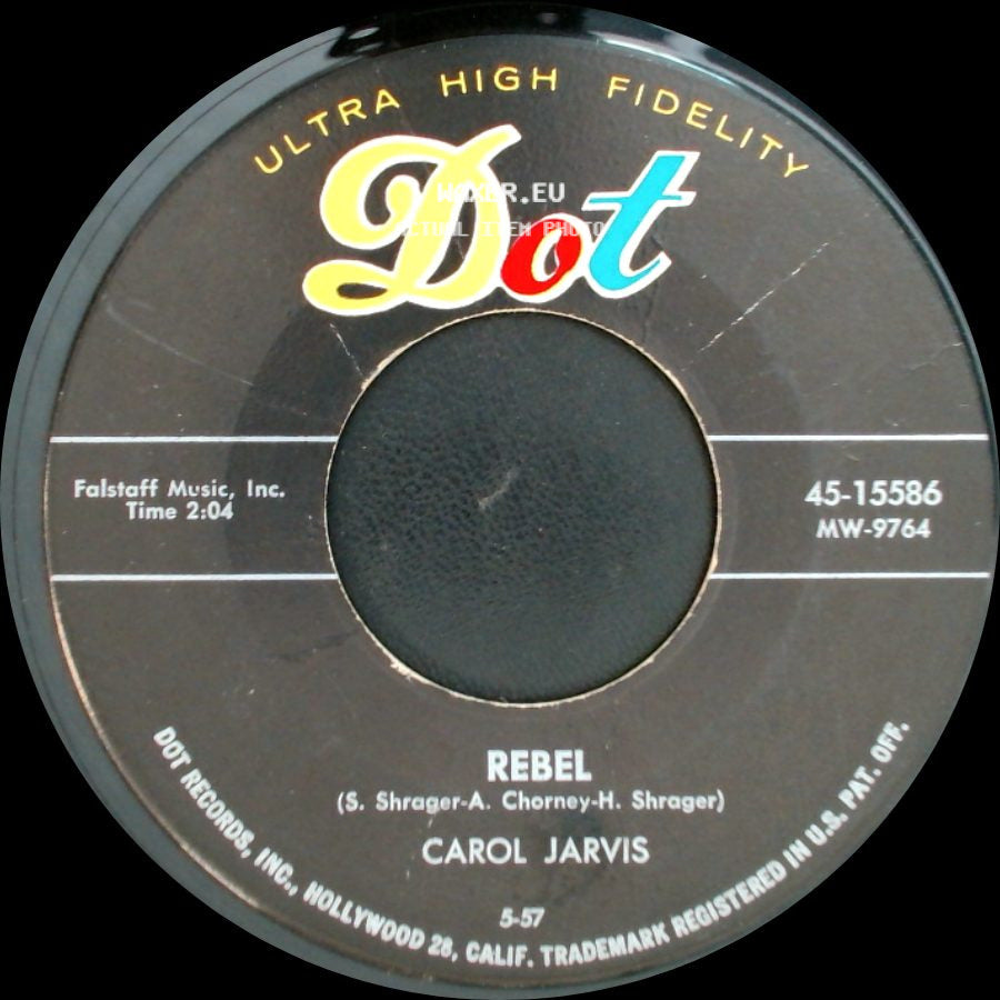 Carol Jarvis - Whirlpool Of Love / Rebel side B