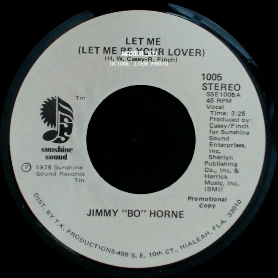 Jimmy "Bo" Horne - Let Me (Let Me Be Your Lover) / Let Me (Let Me Be Your Lover) side A