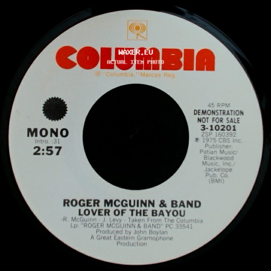 Roger Mcguinn & Band - Lover Of The Bayou / Lover Of The Bayou side A