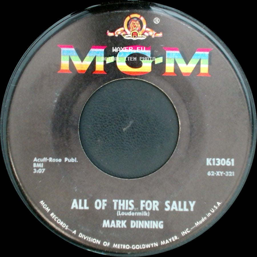 Mark Dinning - The Pickup / All Of This For Sally side B