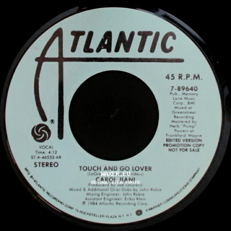 Carol Jiani - Touch And Go Lover / Touch And Go Lover side A
