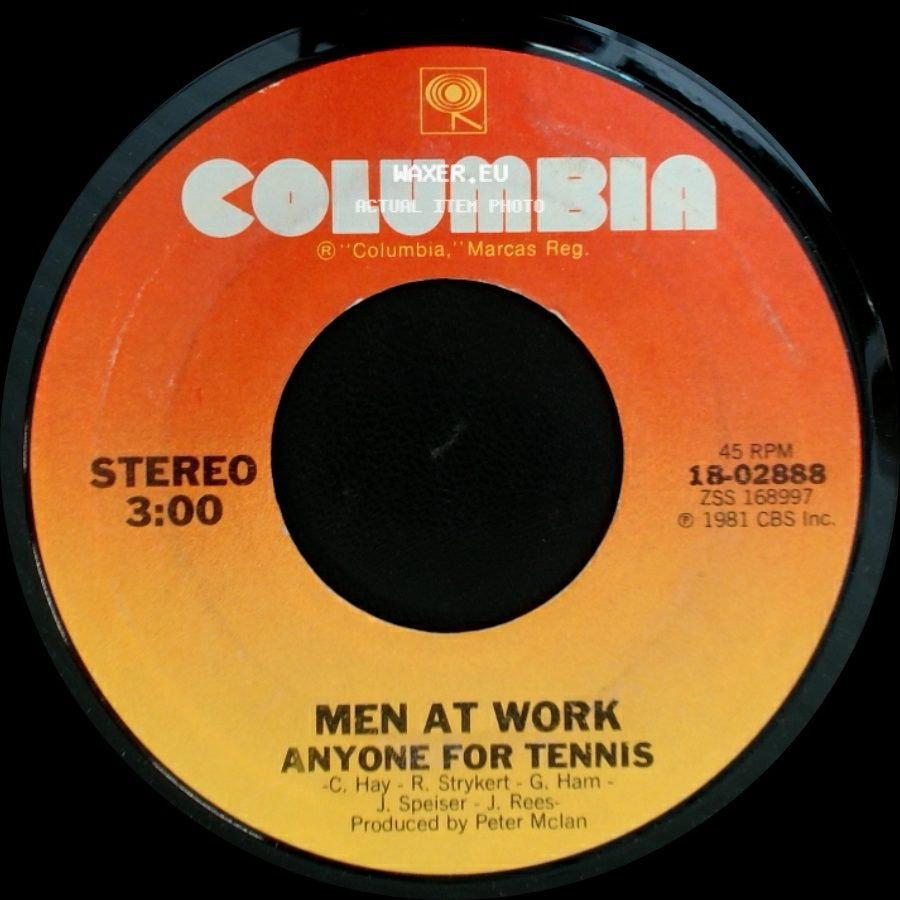 Men At Work - Who Can It Be Now? / Anyone For Tennis side B
