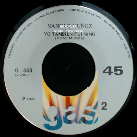 Manolo Muñoz - Te Doy La Razon Mi Vida / Yo Tambien Fui Niño side B