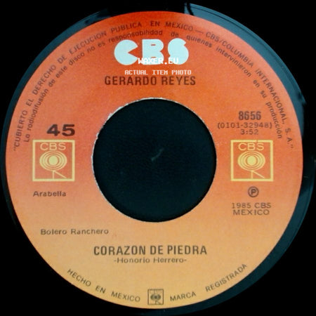 Gerardo Reyes - Corazon De Piedra / Ya Me Llevo side A