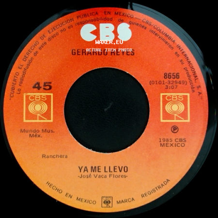 Gerardo Reyes - Corazon De Piedra / Ya Me Llevo side B