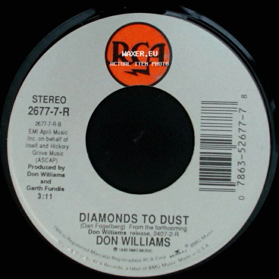 Don Williams - Diamonds To Dust / Back In My Younger Days side A