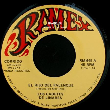 Los Cadetes De Linares - El Desquite / El Hijo Del Palenque side B