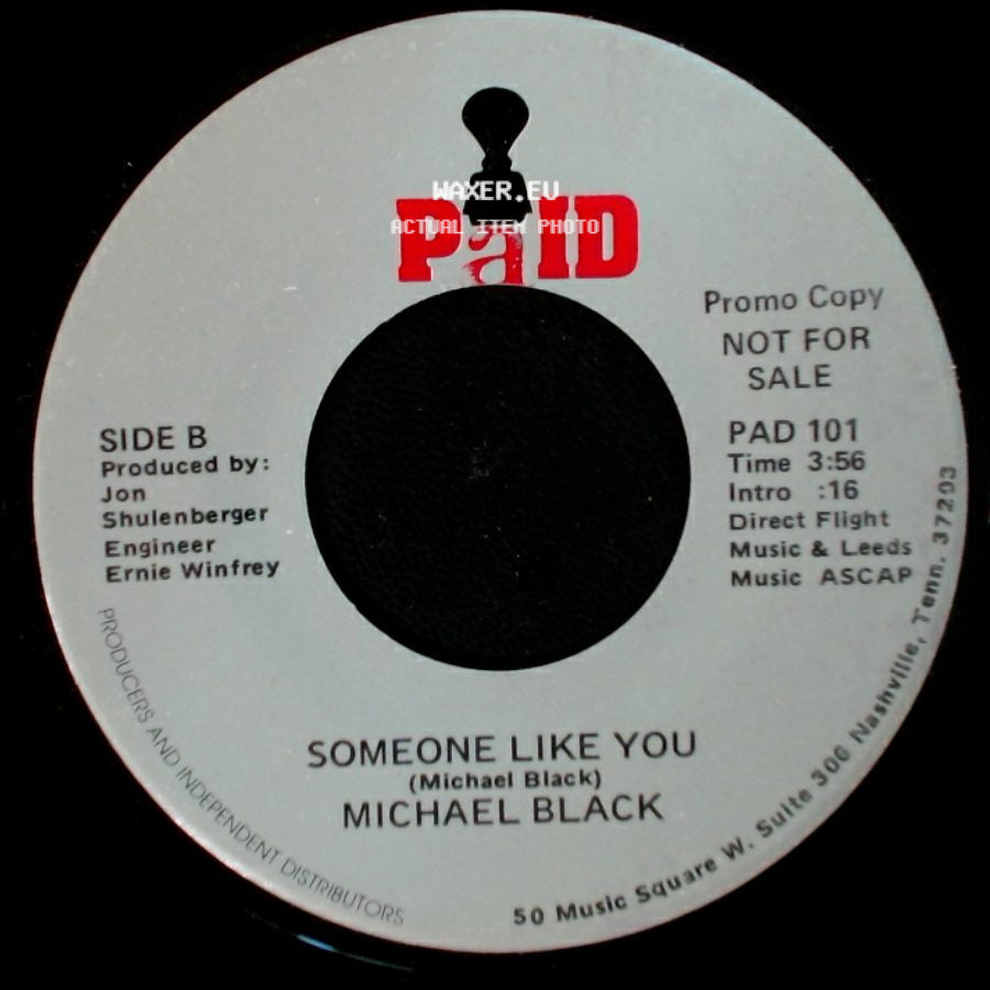 Michael Black - Girl You Don't Know Me / Someone Like You side B