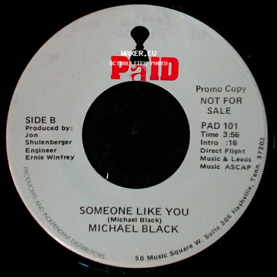 Michael Black - Girl You Don't Know Me / Someone Like You side B