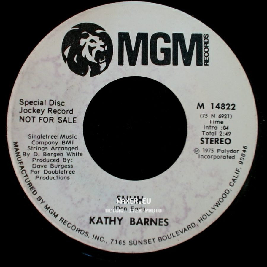 Kathy Barnes - Shhh / Shhh side A