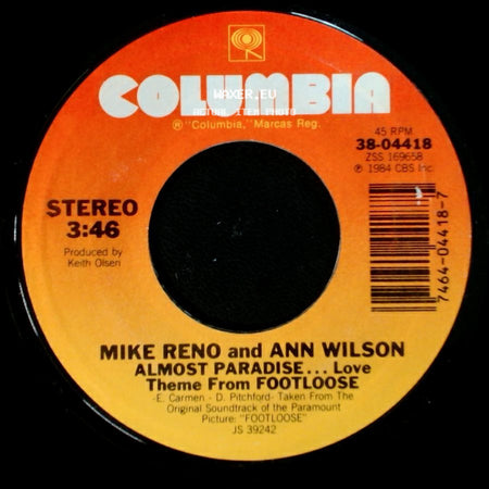 Loverboy / Mike Reno And Ann Wilson - Strike Zone / Almost Paradise... Love Theme From Footloose side B