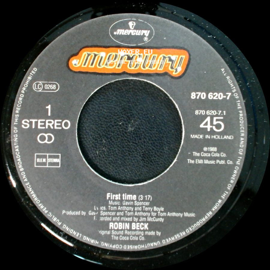 Robin Beck - First Time / First Time (Instrumental) side A