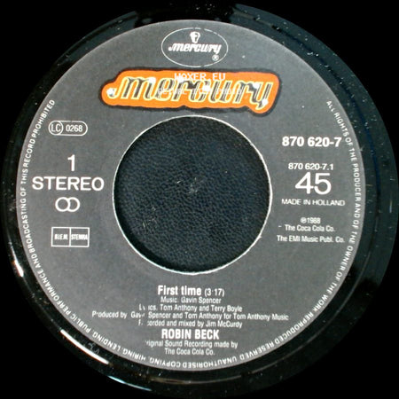Robin Beck - First Time / First Time (Instrumental) side A