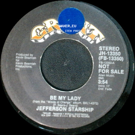 Jefferson Starship - Be My Lady / Be My Lady side A
