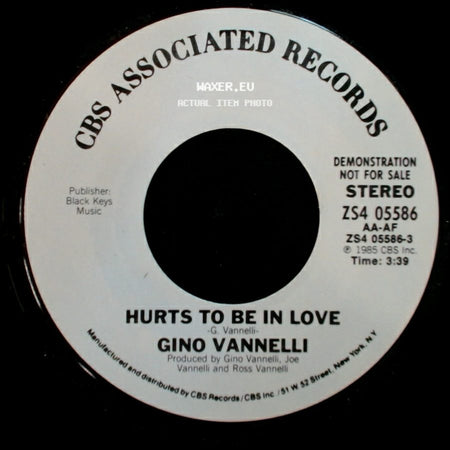 Gino Vannelli - Hurts To Be In Love / Hurts To Be In Love side A