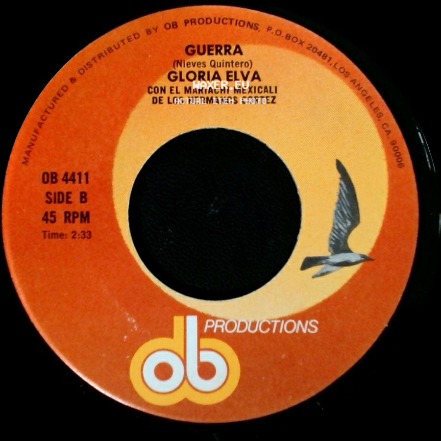 Gloria Elva - Yo No Mantengo Hombres / Guerra side B