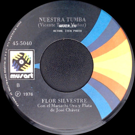 Flor Silvestre / Flor Silvestre Con El Mariachi Oro Y Plata De José Chávez - Nuestra Tumba / La Basurita (Juan Zaizar) side A