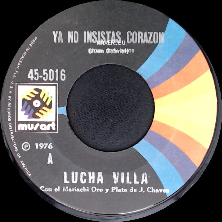 Lucha Villa - Cuando Te Duela El Corazon / Ya No Insistas Corazon side B