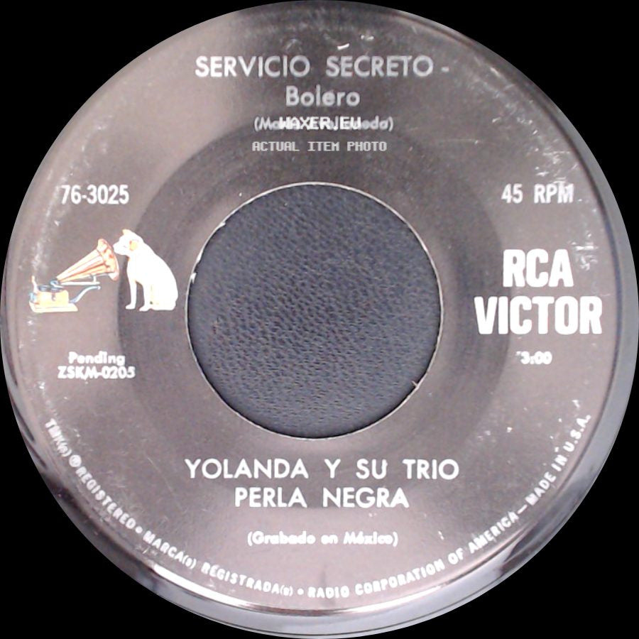 Yolanda Y Su Trio Perla Negra - Necesito Un Corazon - Bolero / Servicio Secreto - Bolero side B