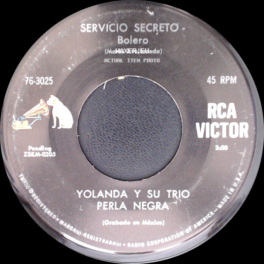 Yolanda Y Su Trio / Yolanda Y Su Trio Perla Negra - Necesito Un Corazon - Bolero / Servicio Secreto - Bolero side B