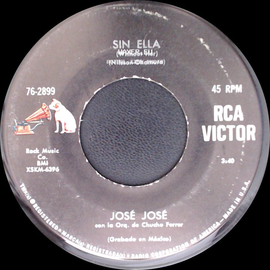 José José - Solo Una Mujer- Balada / Sin Ella (Without Her) side B