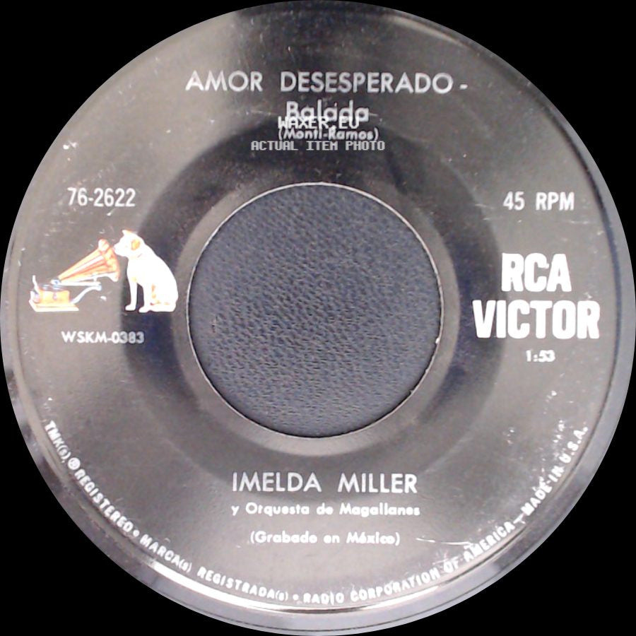 Imelda Miller Y Orquesta De Chucho Ferrer / Imelda Miller - Vacio - Bolero / Amor Desesperado - Balada side B