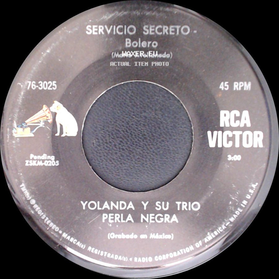 Yolanda Y Su Trio - Perla Negra / Perla Negra side A